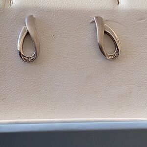 Elegant Silver Teardrop Earrings